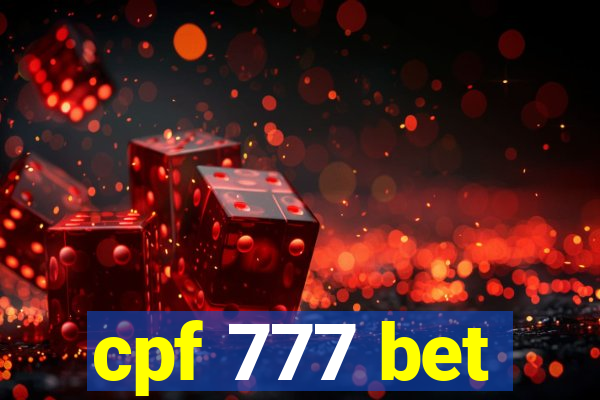 cpf 777 bet